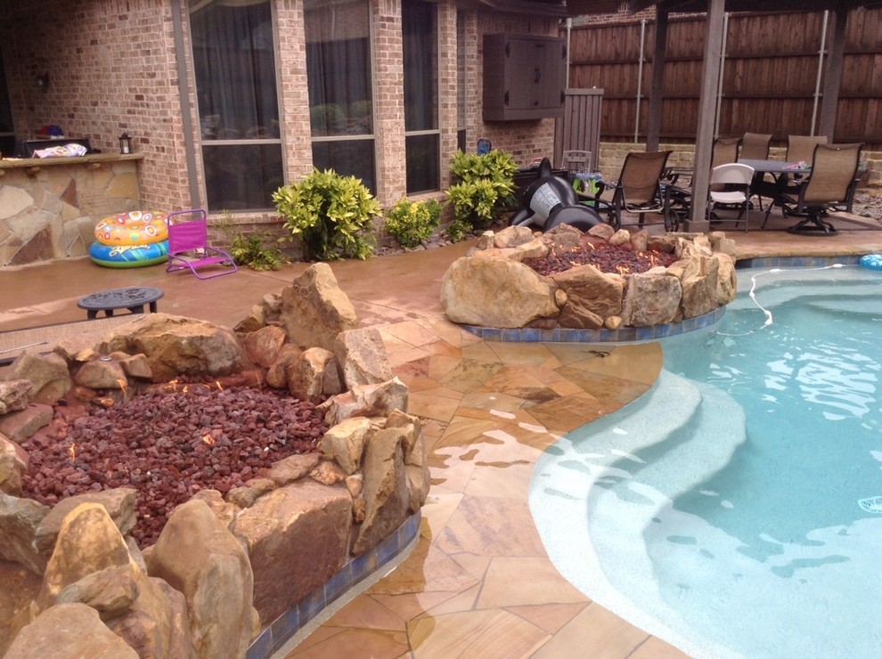 Prosper, TX Traditional Pool Dallas by Dallas Fire Pits Houzz