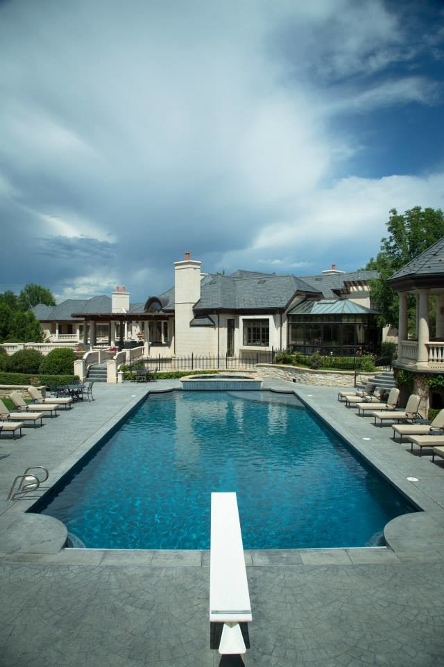 Quartz Finish SunStone "Smoke" Traditional Pool Denver by CL