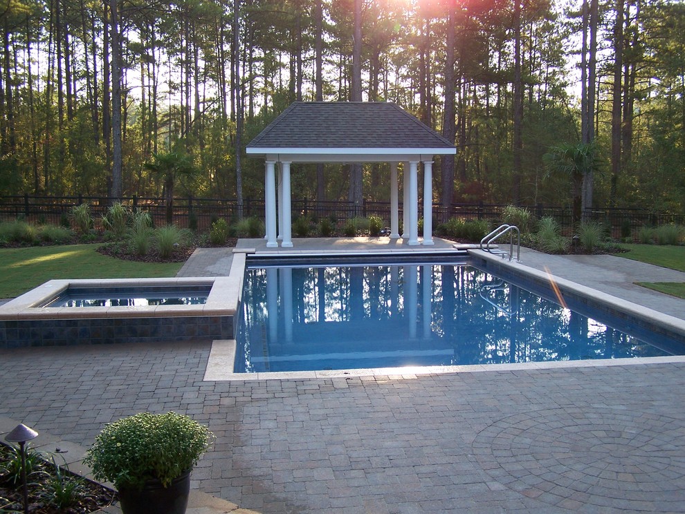 Inspiration for a classic swimming pool in Raleigh.