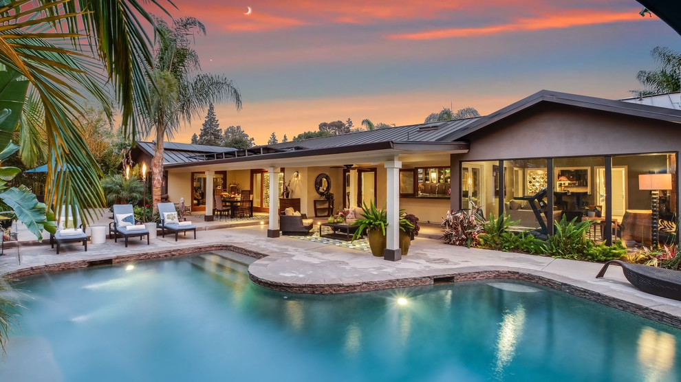 Ranch Home Silicon Valley Transitional Pool San Francisco by