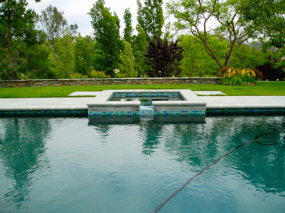 Rancho Santa Fe, Pool, Bluestone, Estate Driveway, Pool house Traditional Pool San Diego