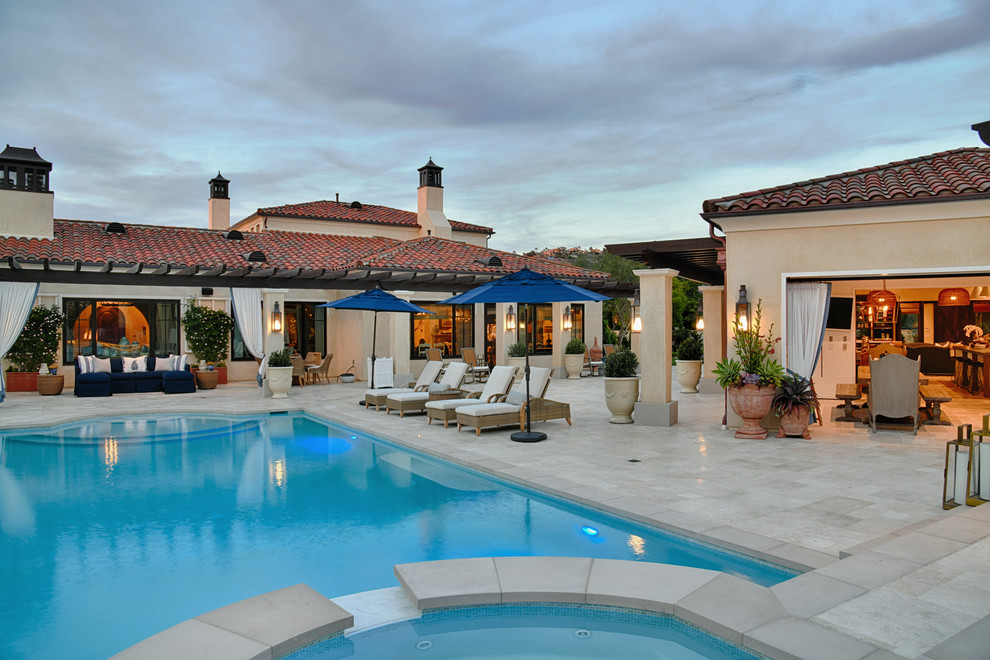 Rancho Santa Fe Pool House Mediterranean Pool San Diego by