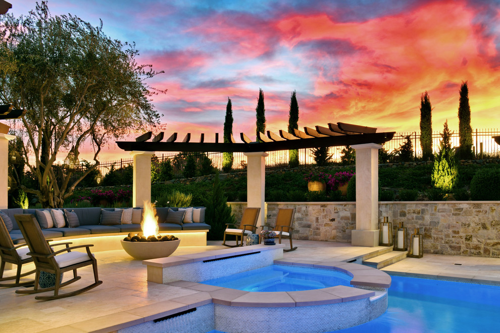 Rancho Santa Fe Pool House Mediterranean Pool San Diego by