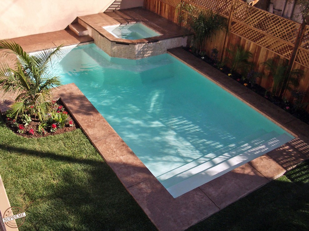 Rectangle Pool Torrance Contemporary Pool Los Angeles by