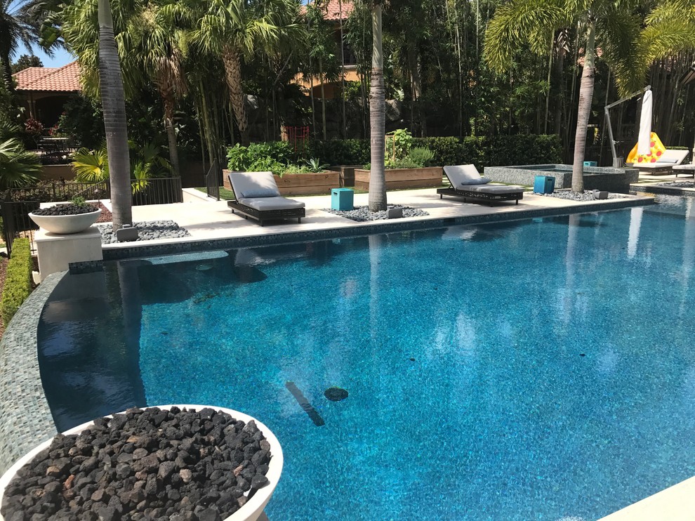 Beach style pool photo in Orlando