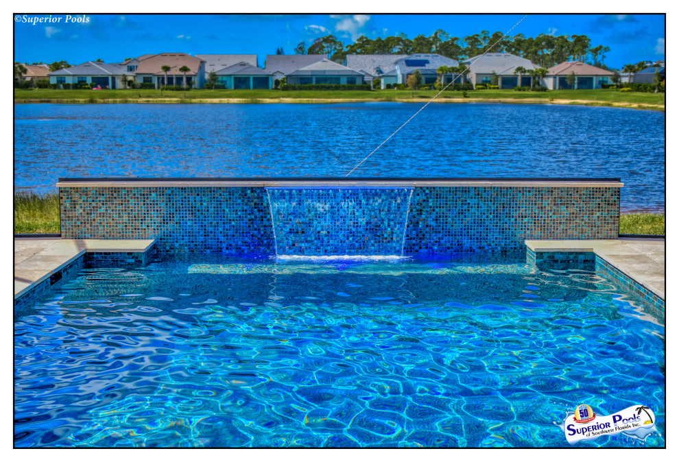 (Rennehan) FT MYERS FL Superior Pools Swimming Pool With Raised Wall