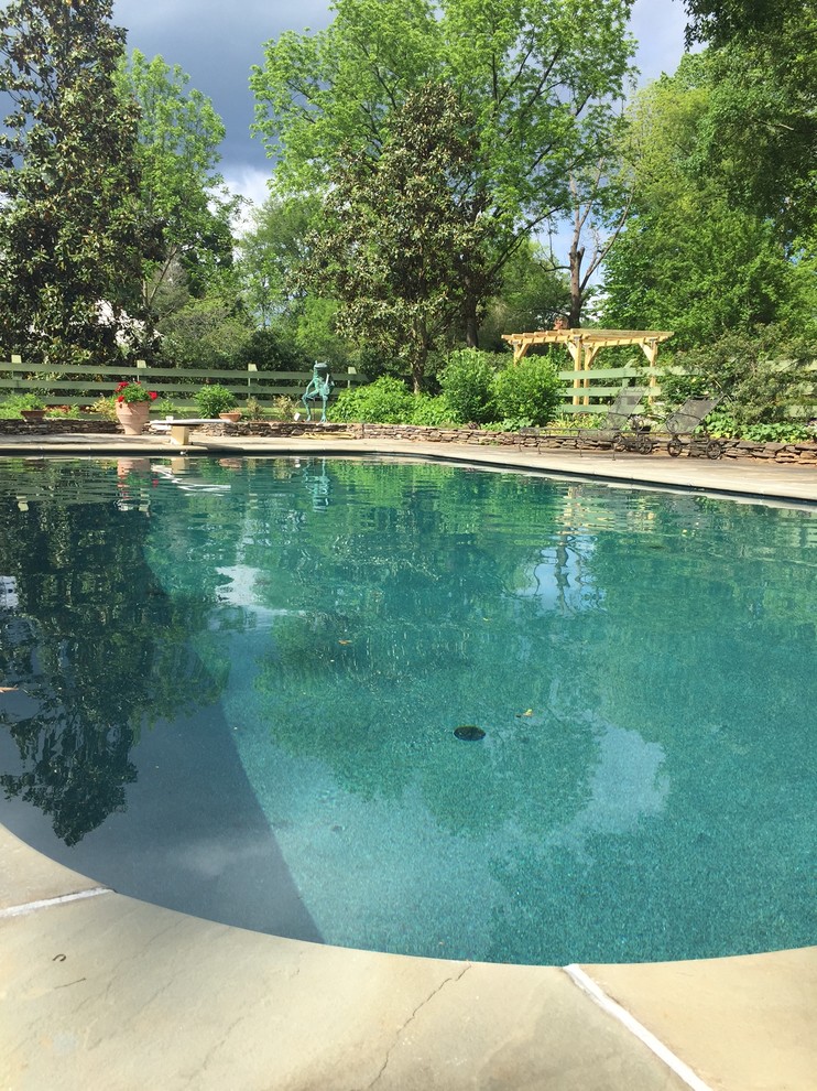 Residential Pool Renovation in Historic Hillsborough NC Traditional