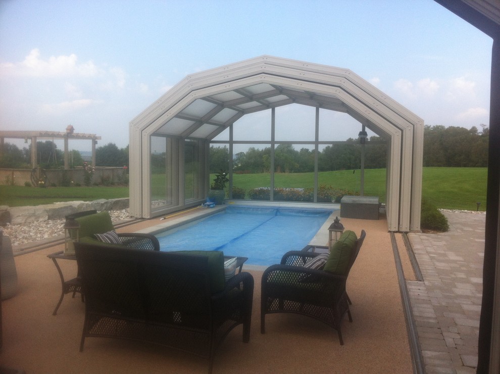 Retractable Pool Enclosures Open With A Push Of A Button Rustic Retractable Pool Enclosures Open With A Push Of A Button Rustic