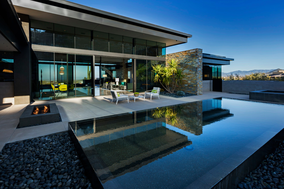 Inspiration for a modern pool remodel in Phoenix