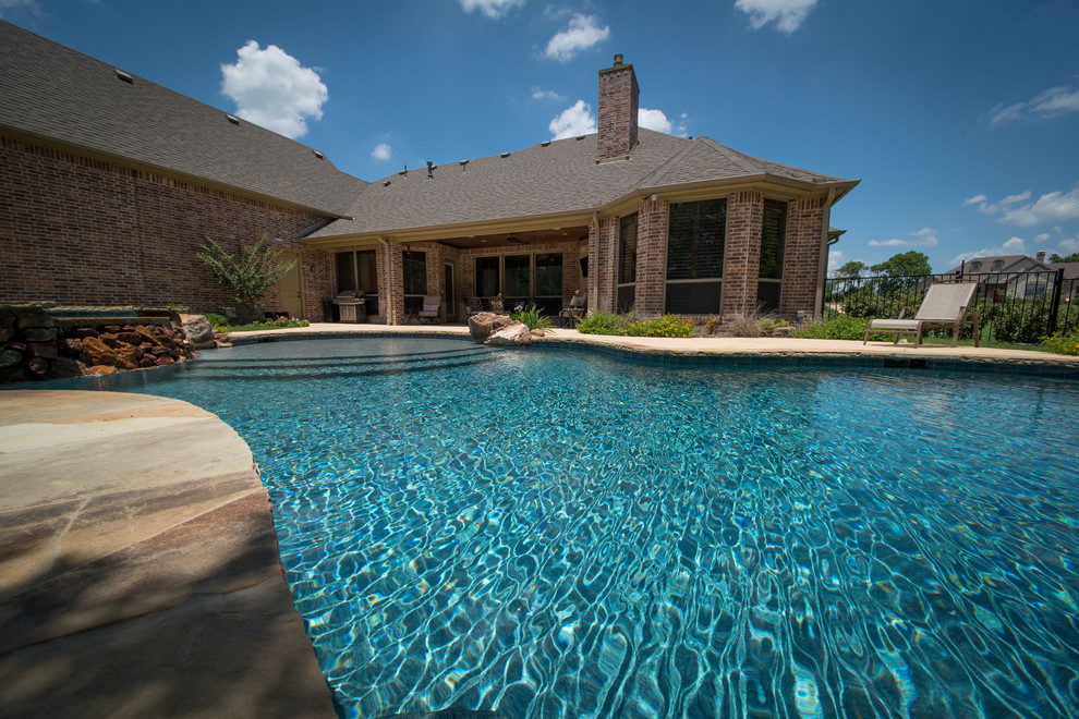 Ripples on the Water Tropical Pool Dallas by Allison Landscape