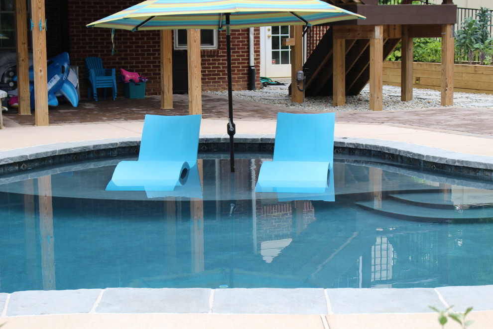River Bend Beach Style Pool DC Metro by THE POOL COMPANY