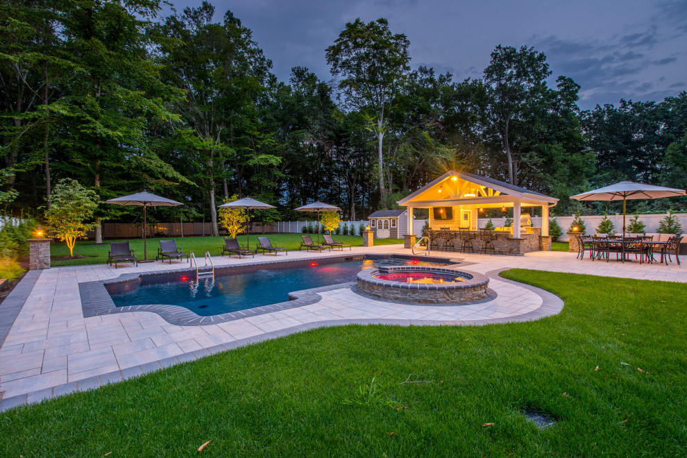 River Vale, Bergen County, New Jersey Traditional Pool New York