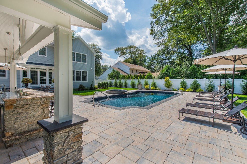 River Vale, Bergen County, New Jersey Traditional Pool New York