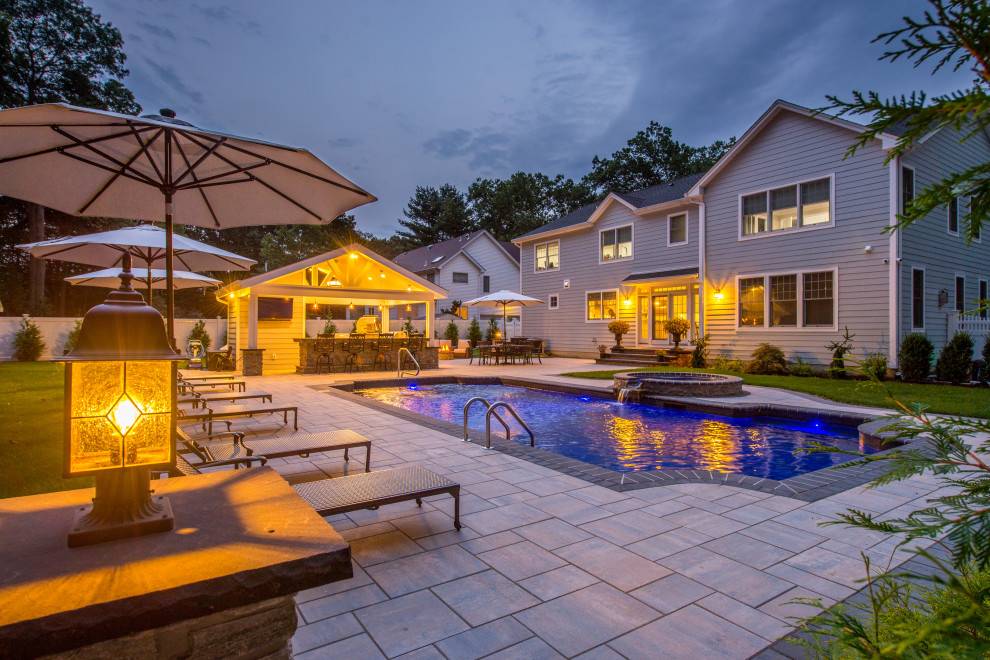 River Vale, Bergen County, New Jersey Traditional Pool New York