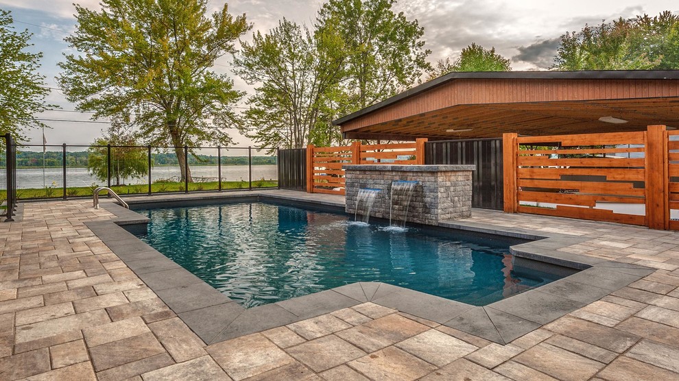 Riverside Gatineau Modern Pool Ottawa by Piscines et Spas