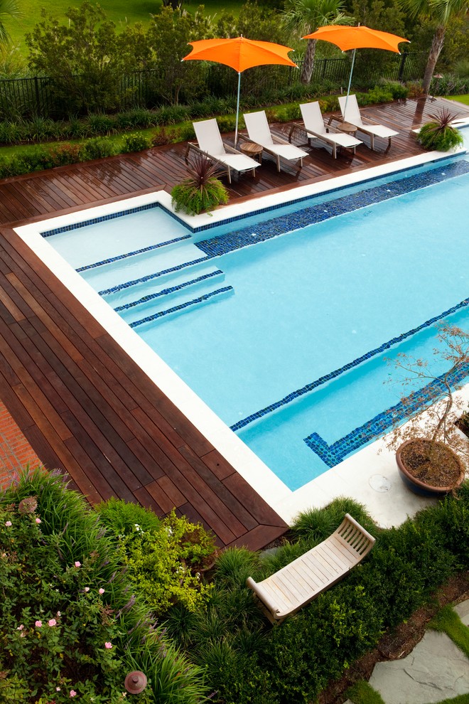 Inspiration for a tropical pool remodel in Wilmington