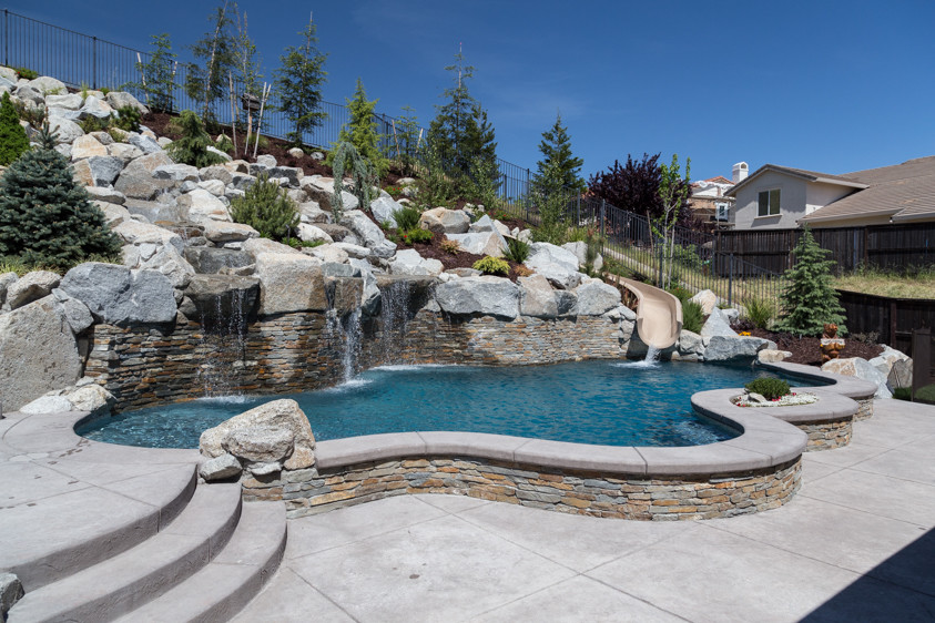 Rocklin Pool Tropical Pool Sacramento by Premier Pools and Spas