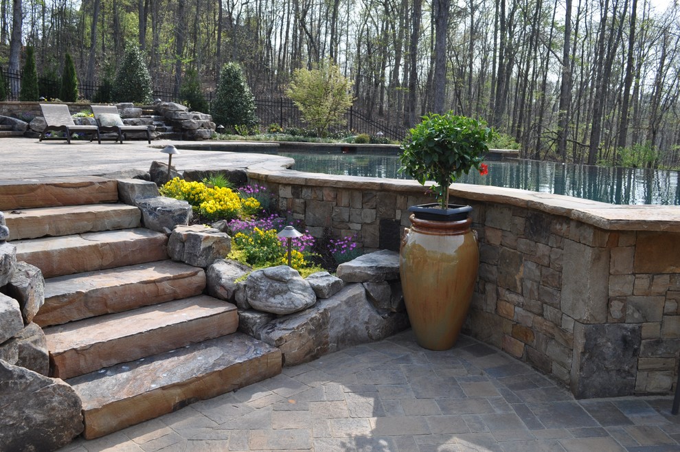 Roswell, GA Backyard Swimming Pool Retreat Traditional Pool