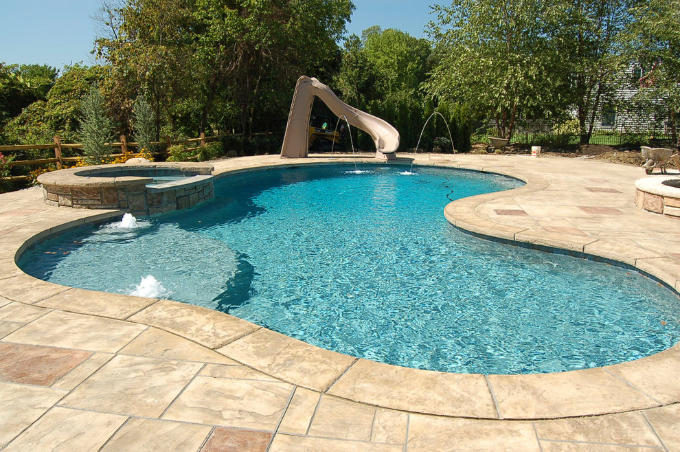Foto di una piscina stile rurale