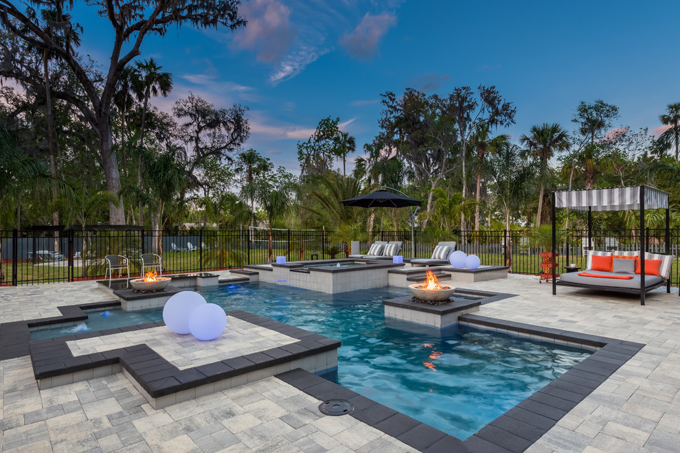 Sanford, FL, Pool Design Modern Pool Orlando by Pools By