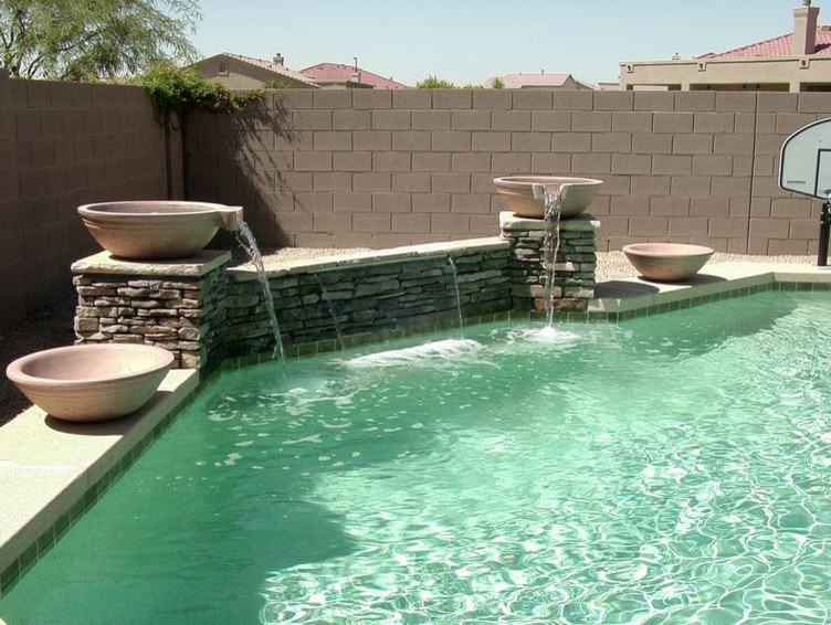 Traditional swimming pool in Phoenix.