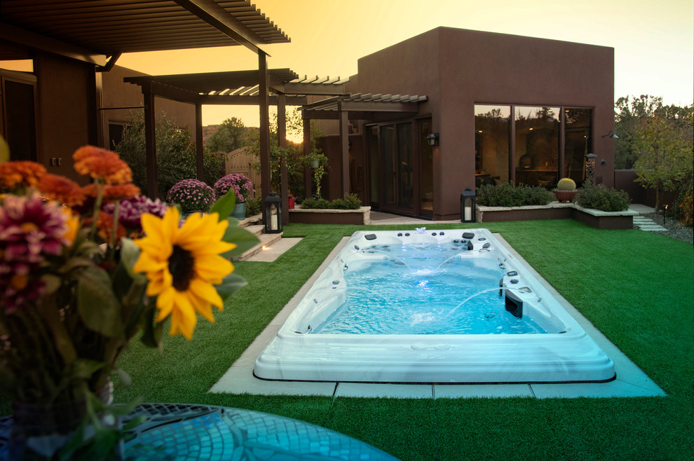 Inspiration for a small contemporary backyard landscaping in Phoenix.