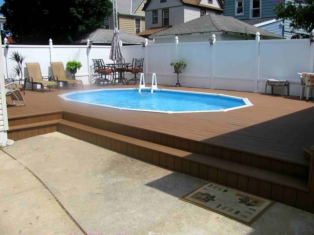 Inground Pool Deck Houzz, Inground Pool Deck Ideas