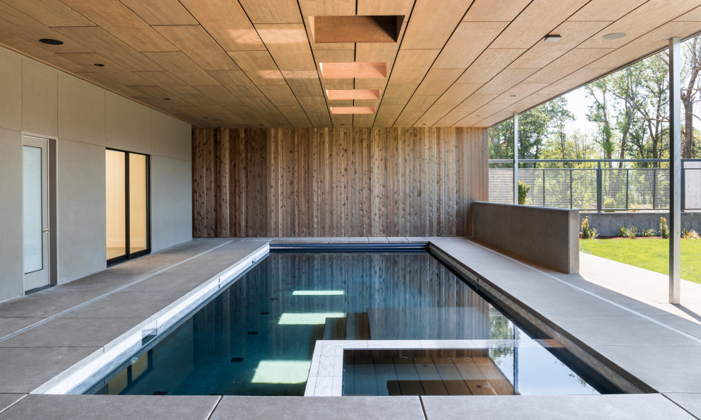 Ispirazione per una piscina minimalista