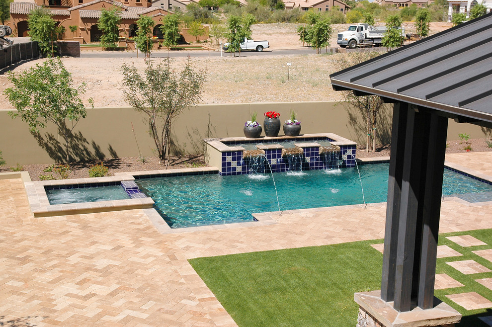 Silverleaf Home 9 - Traditional - Pool - Phoenix - by Sonora West ...