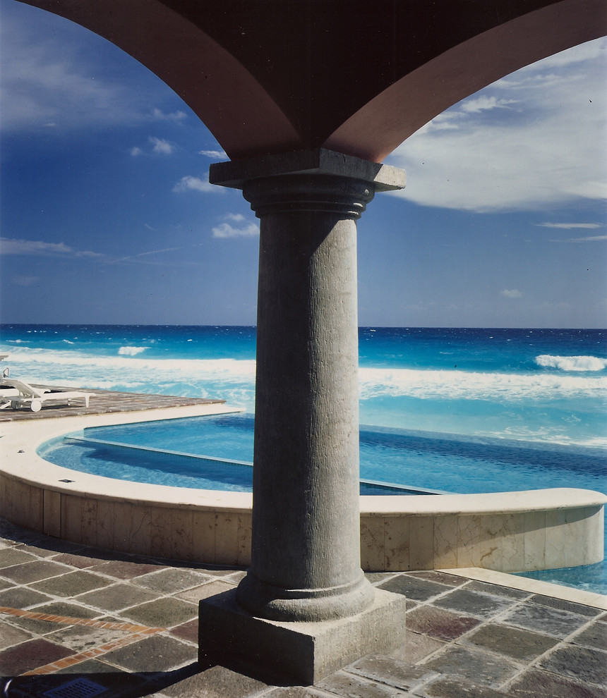 Example of an island style pool design in Other