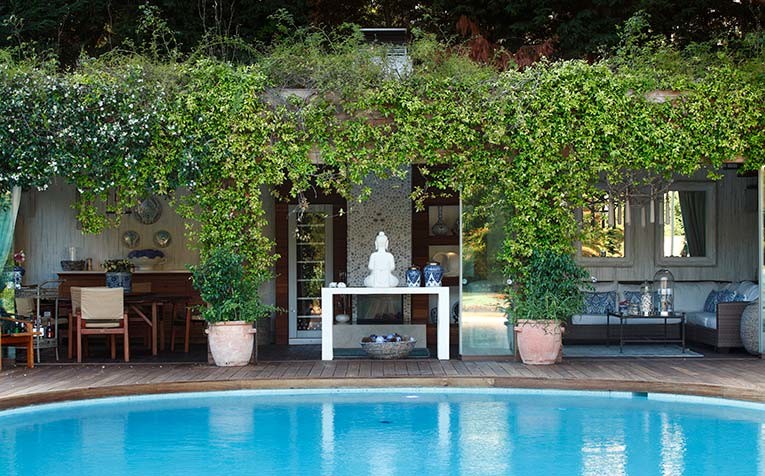 Inspiration för en orientalisk pool