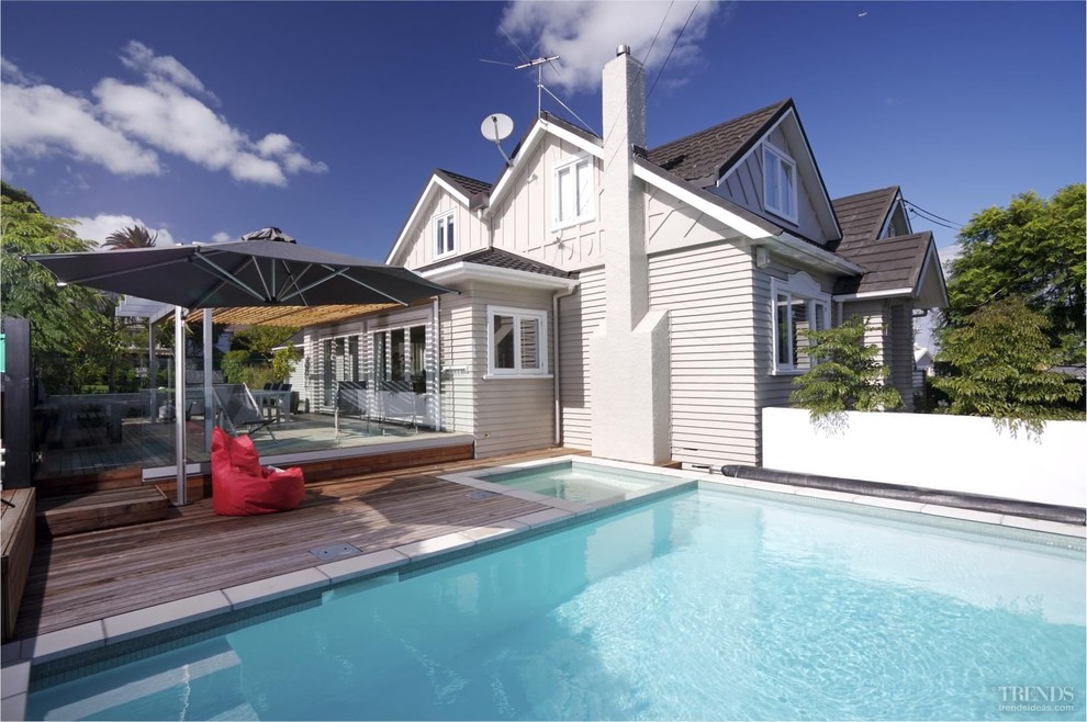 Minimalist pool photo in Auckland