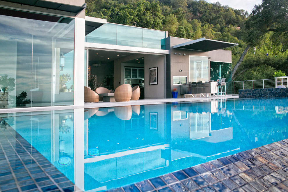 Soft Modern Home Los Gatos Modern Pool San Francisco by