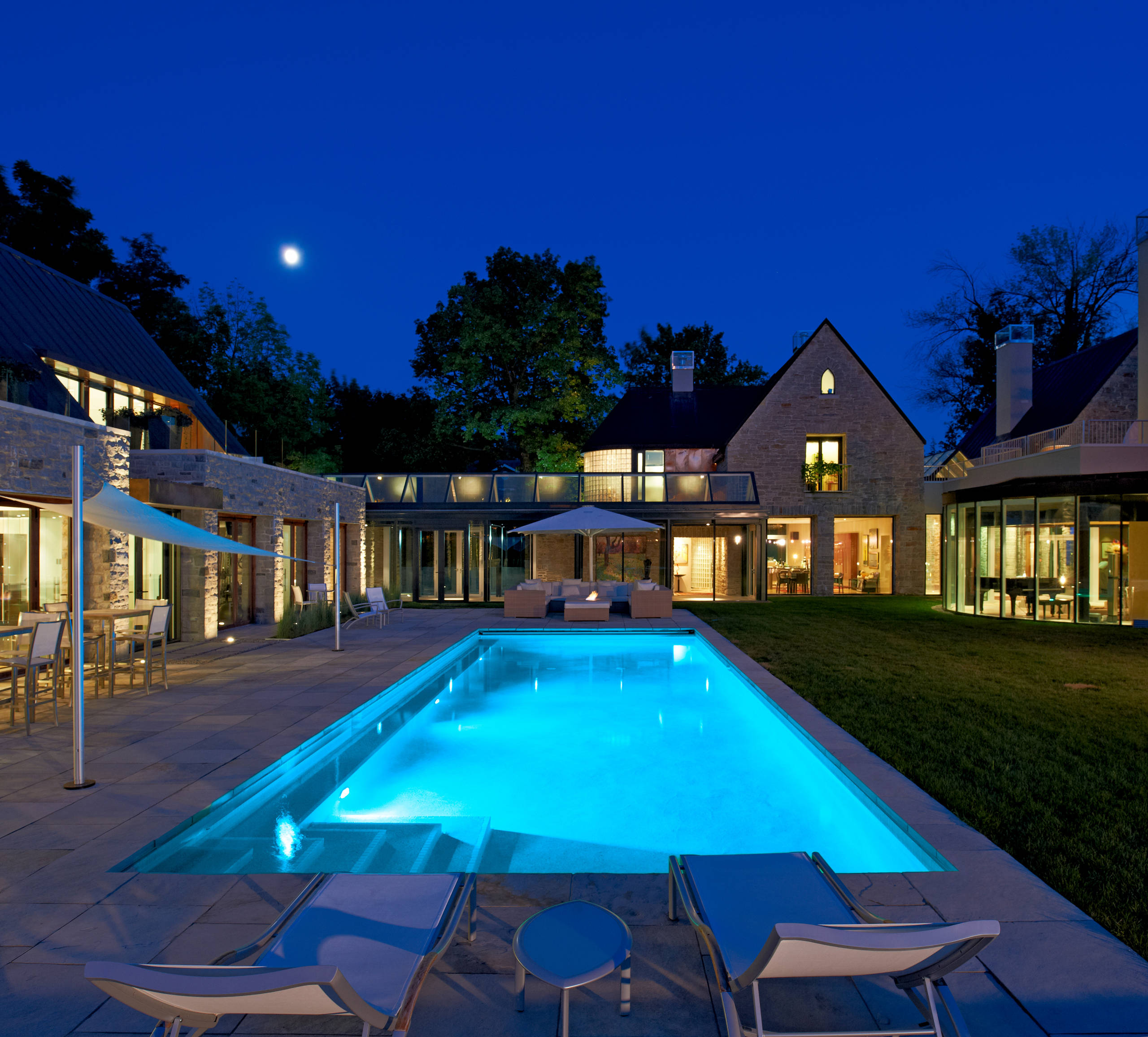 U Shaped House Pool Ideas Photos Houzz