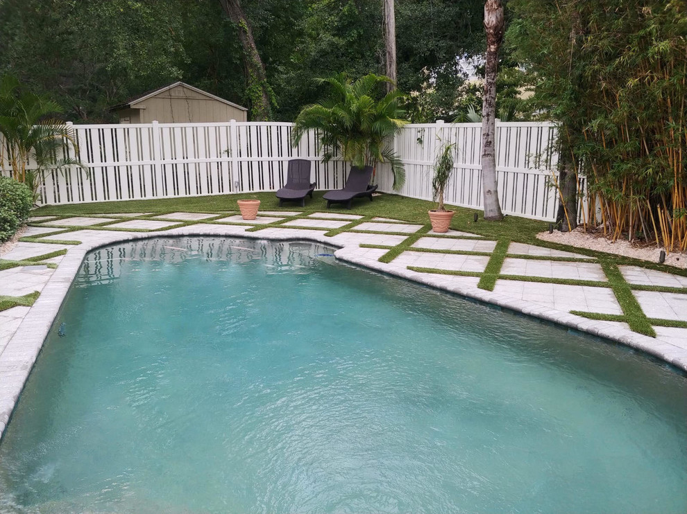 South Tampa Pool Design Modern Pool Tampa by LandscapeFusion Houzz