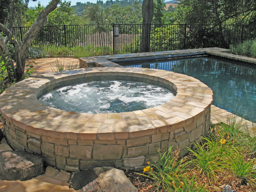 Spa and Pool Mediterranean Swimming Pool & Hot Tub San Francisco