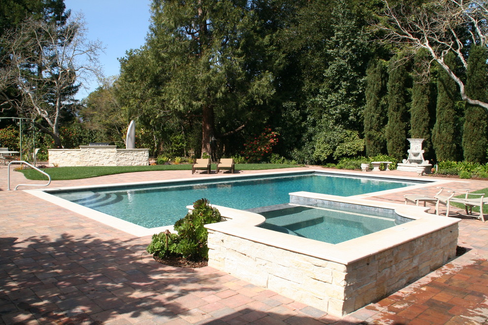 Spas in pools Traditional Pool San Francisco by Swan Pools Bay