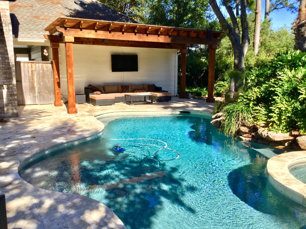 Spectacular Outdoor Living Traditional Pool Houston by Township