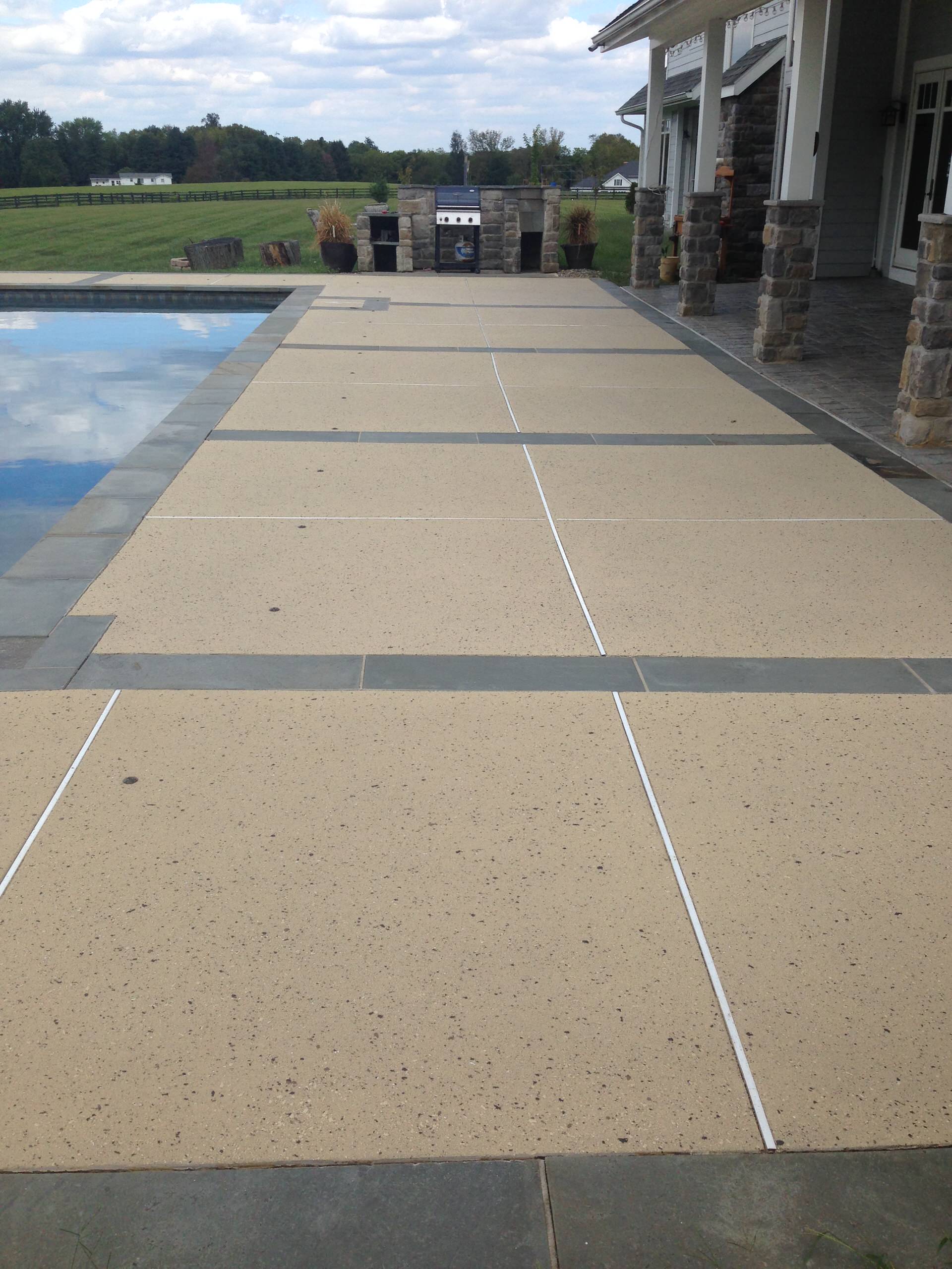 Spray Texture Concrete Overlay - Traditional - Pool - DC Metro - by Elite  Concrete Design | Houzz