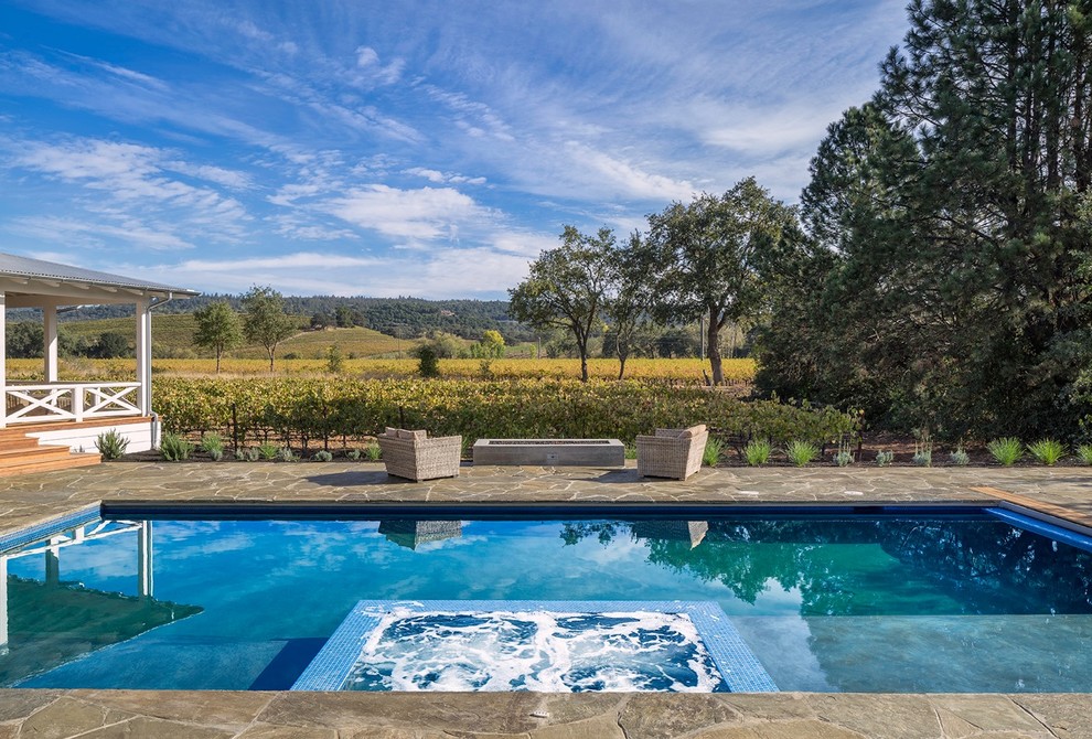 Inspiration for a farmhouse pool remodel in San Francisco