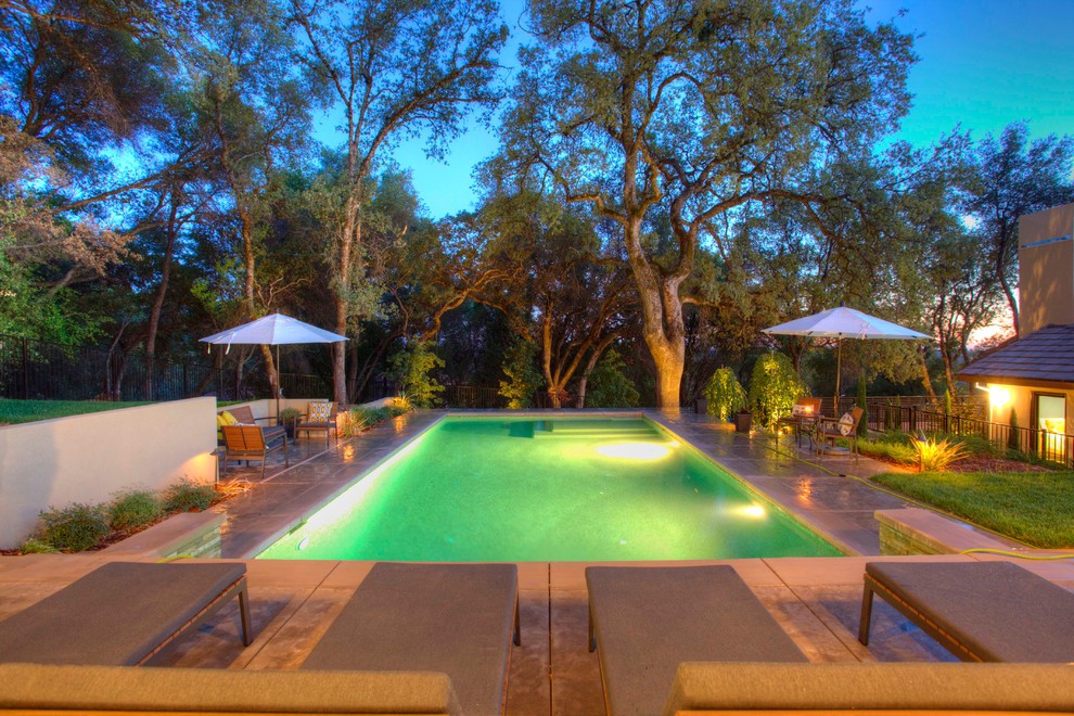 Stags Leap Outdoor Living Modern Pool Sacramento by Landmark