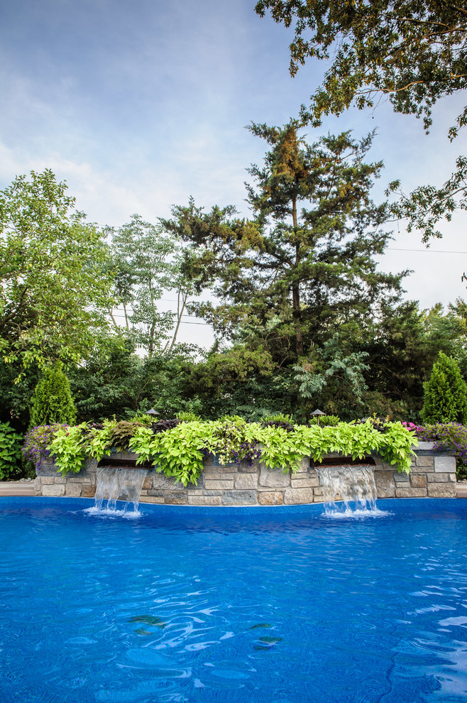 Design ideas for a world-inspired swimming pool in St Louis.