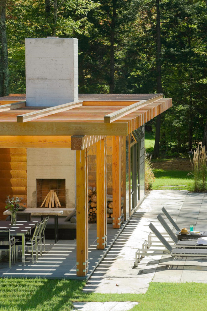 Stowe, Vermont Pool House Modern Pool Burlington by Patterson