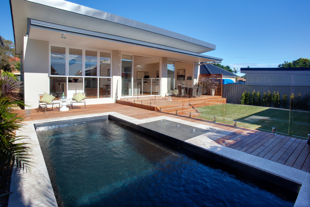 Stunning Black Onyx pool in Matraville Contemporary Pool Sydney by Narellan Pools