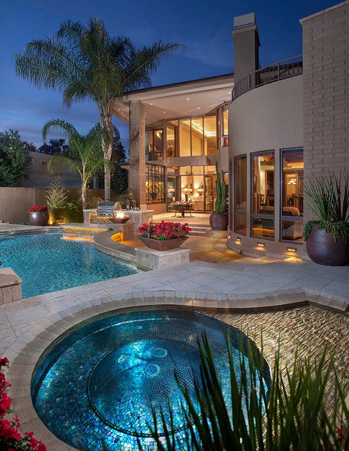 Inspiration for a mediterranean pool remodel in Phoenix
