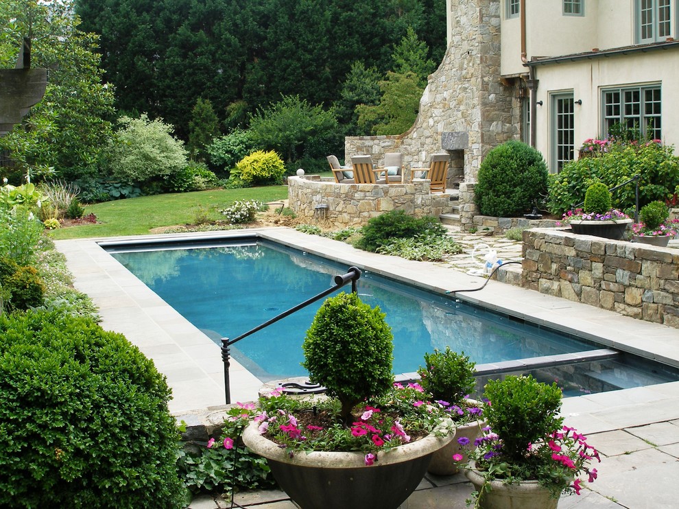 Summer's Garden Traditional Pool DC Metro by Wheat's Landscape