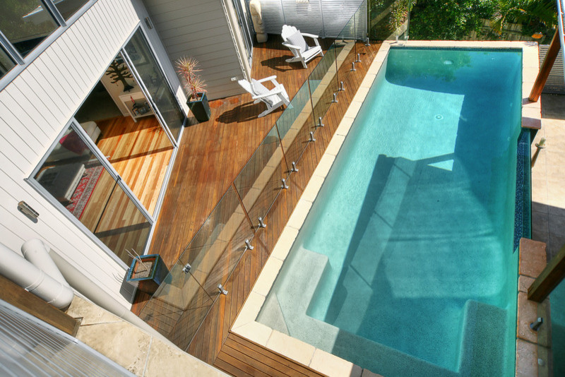 Contemporary swimming pool in Sunshine Coast.