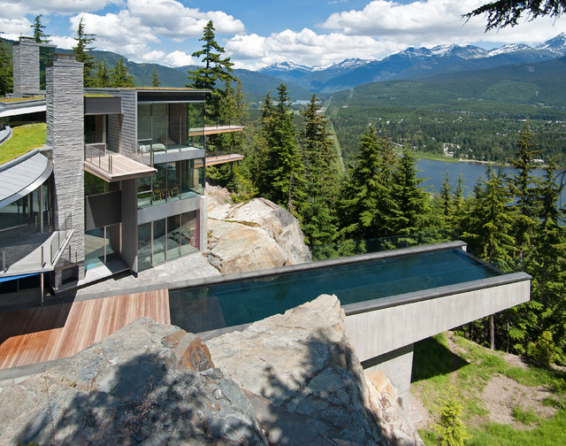 Suspended Pool Contemporary Swimming Pool Hot Tub Vancouver By Alka Pool Construction Ltd Houzz Uk