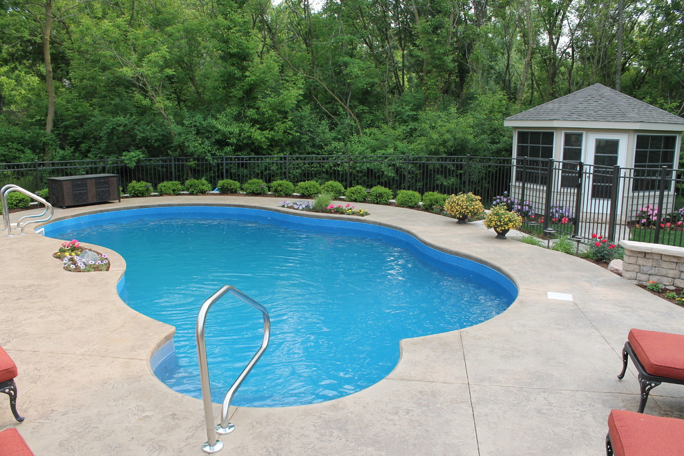 Swimming Pool/Patio AreaHawthorn Woods, IL Traditional Swimming