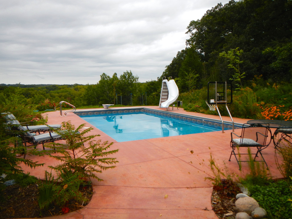 Swimming Pool Project in North Rochester, MN. Transitional Pool